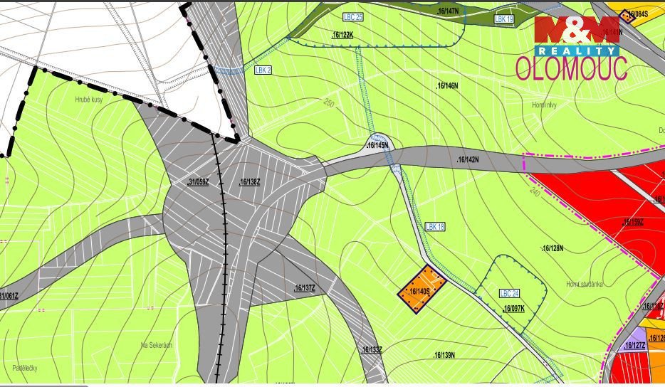 Prodej pole, 3416 m², Olomouc