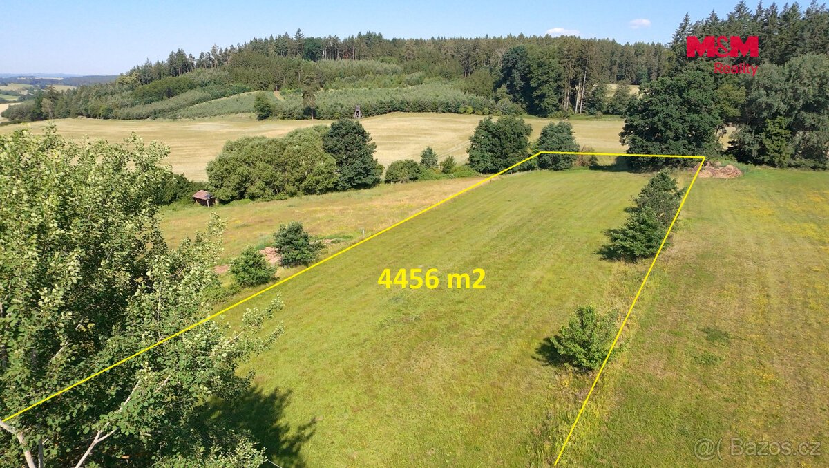 Prodej pole, 4456 m², Boudy