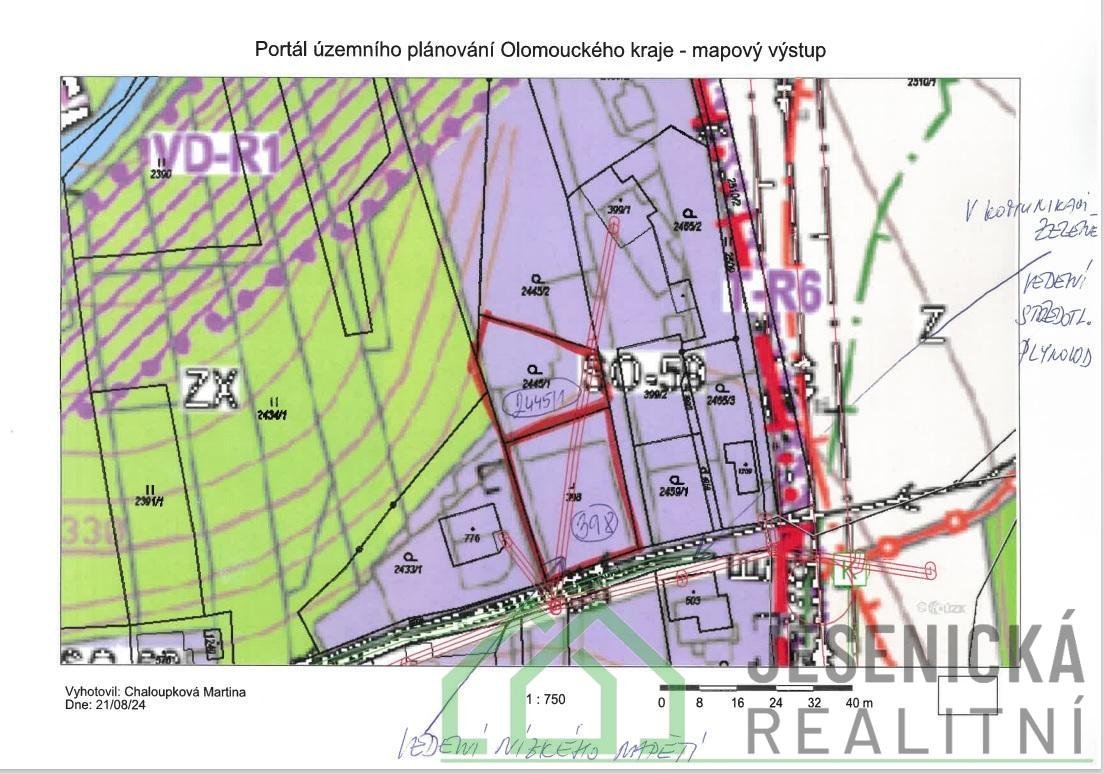 Prodej stavebního pozemku v obci Mikulovice