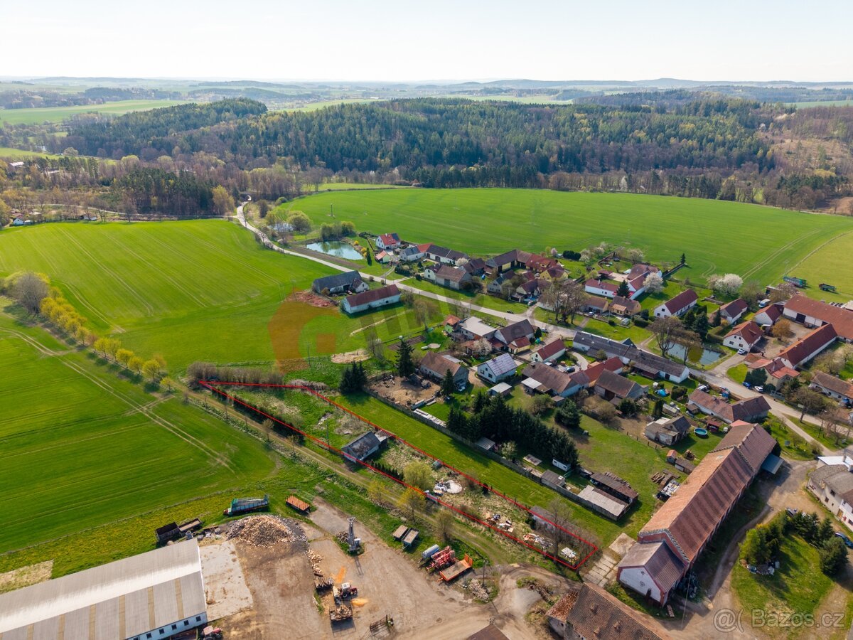 Prodej stavebního pozemku v Boru u Březnice