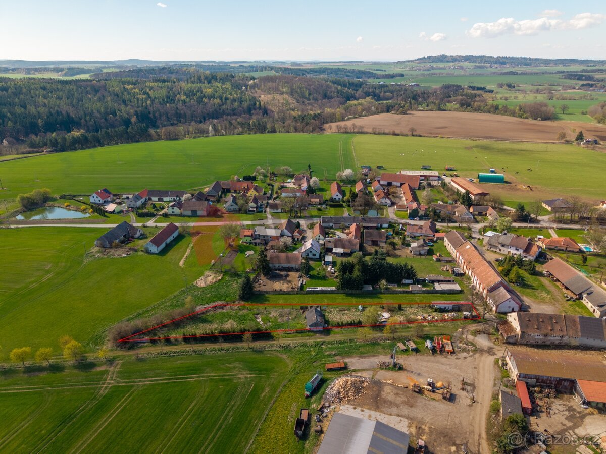 Prodej stavebního pozemku v Boru u Březnice