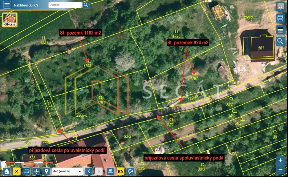 Prodej st. pozemků ve Študlově u Val. Klobouk