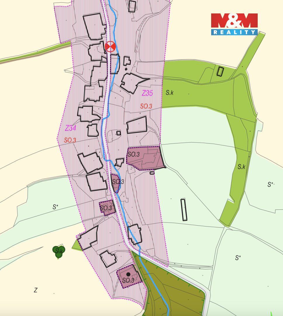 Prodej pozemku k bydlení, 2894 m², Dvorce