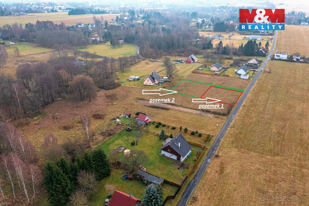 Prodej pozemku k bydlení, 830 m², Rumburk