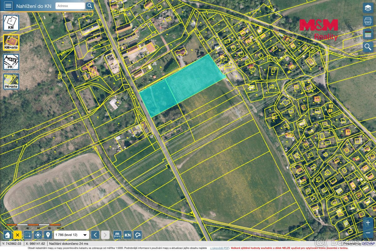 Prodej pozemku k bydlení, 1 100m², Habřina