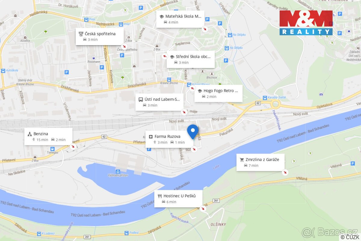 Prodej pozemku k bydlení, 589 m², Ústí nad Labem, Pekařská