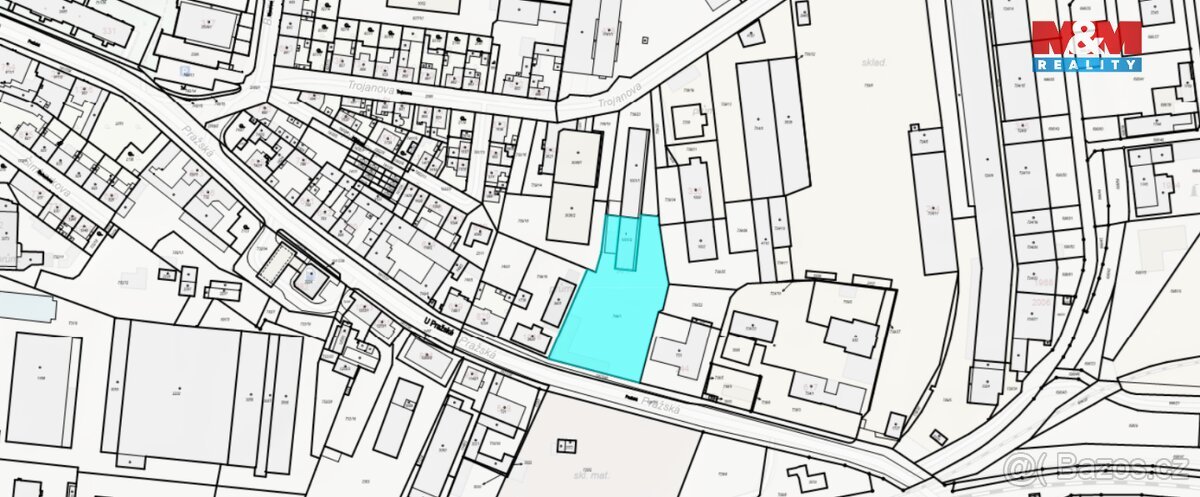 Prodej komerčního pozemku, 3387 m², Slaný