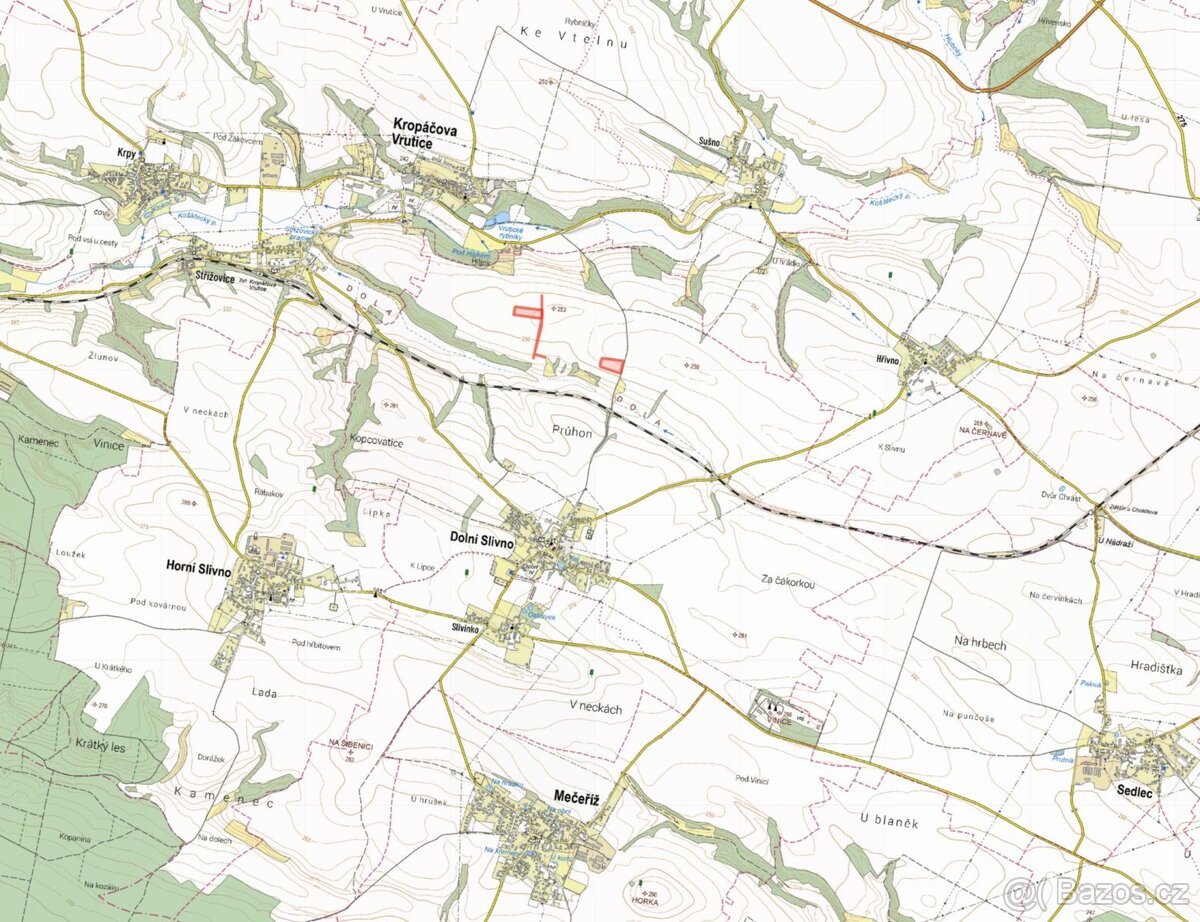 Zemědělská půda, prodej, Dolní Slivno, Mladá Boleslav