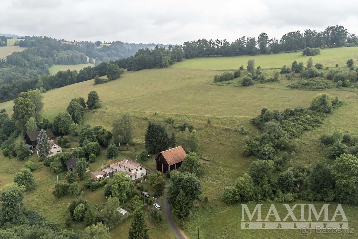 Pozemek  o ploše 4517 m2 - Slaná, Bořkov