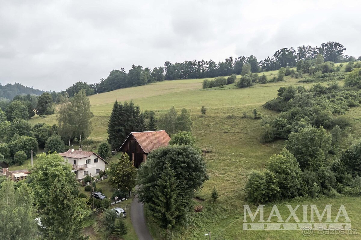 Pozemek  o ploše 4517 m2 - Slaná, Bořkov