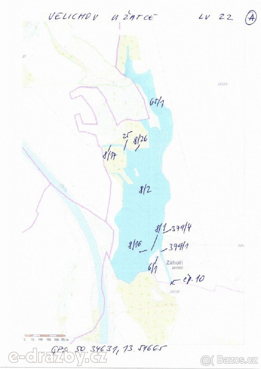 Soubor 11 pozemků o 264.996 m2, k.ú. Velichov u Žatce, okres