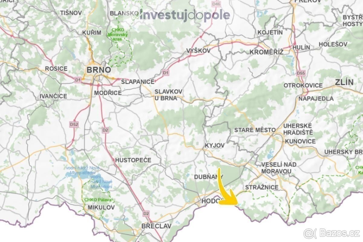 Prodej sadu / vinice 2 323 m², Strážnice