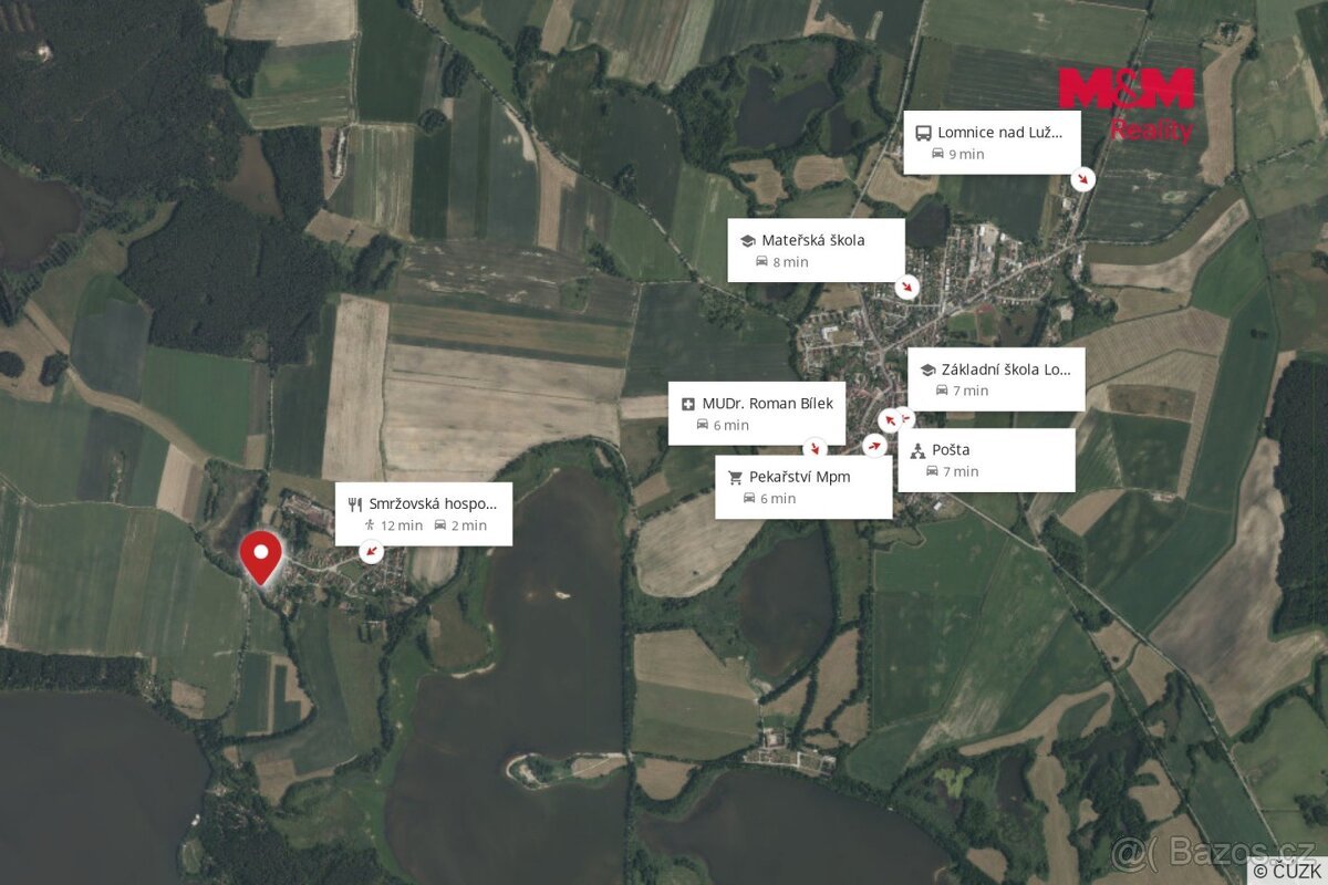 Prodej pozemku k bydlení, 499 m², Smržov