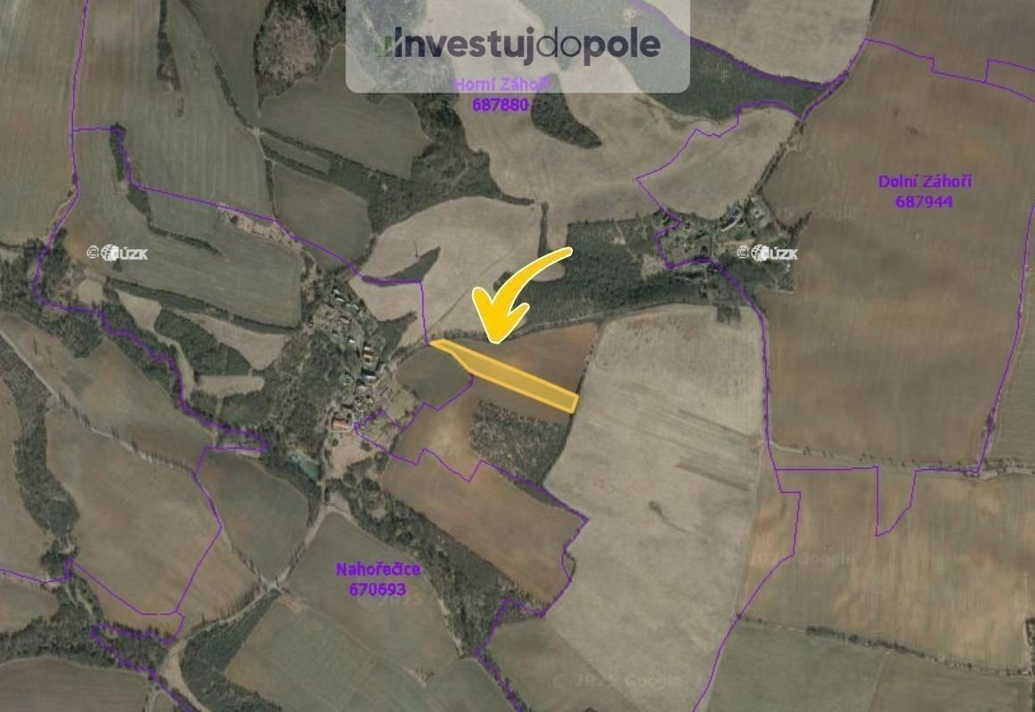 Prodej louky 13 041 m², Lubenec - Horní Záhoří