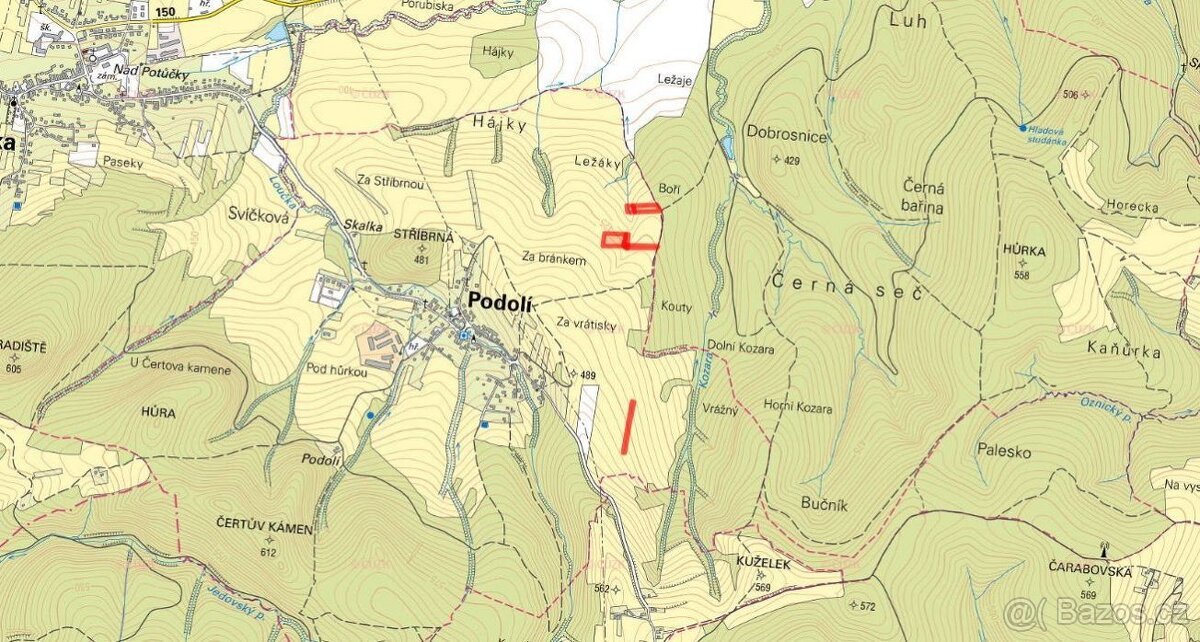 Louka, prodej, Podolí, Vsetín