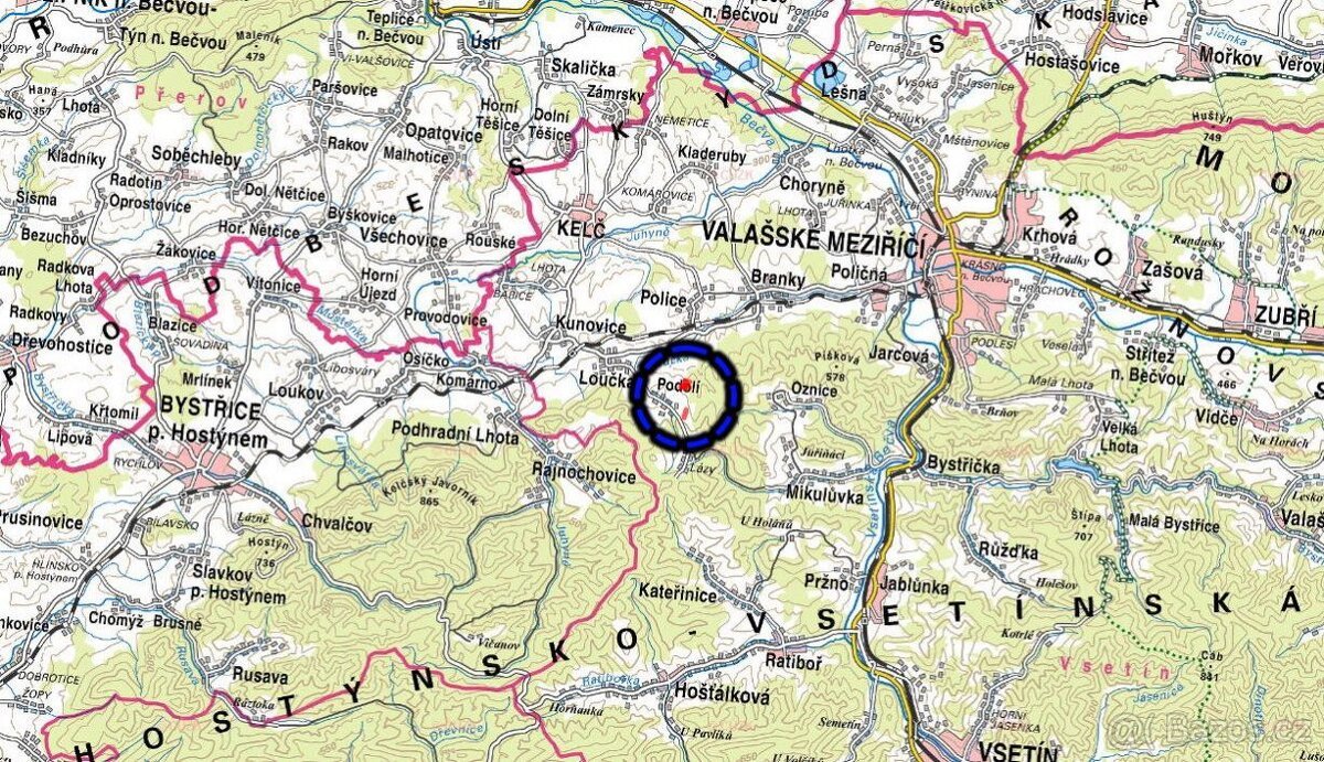 Louka, prodej, Podolí, Vsetín