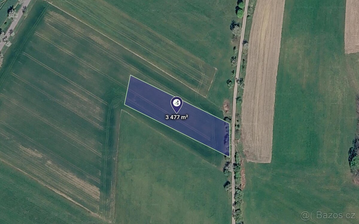Prodej podílu 3/16 pole 652 m², Bílá