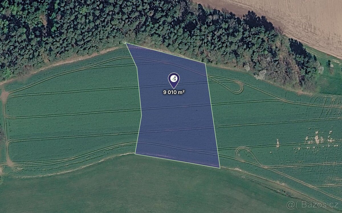 Prodej podílu 1/8 louky 1 126 m², Český Dub