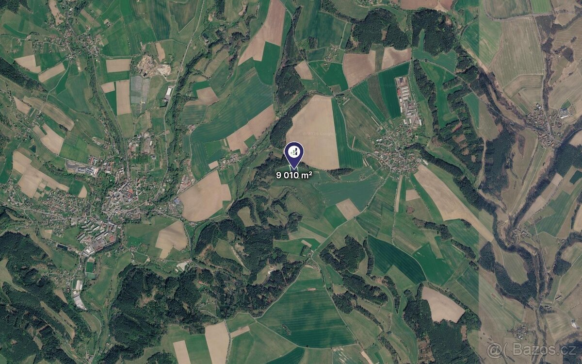 Prodej podílu 1/8 louky 1 126 m², Český Dub