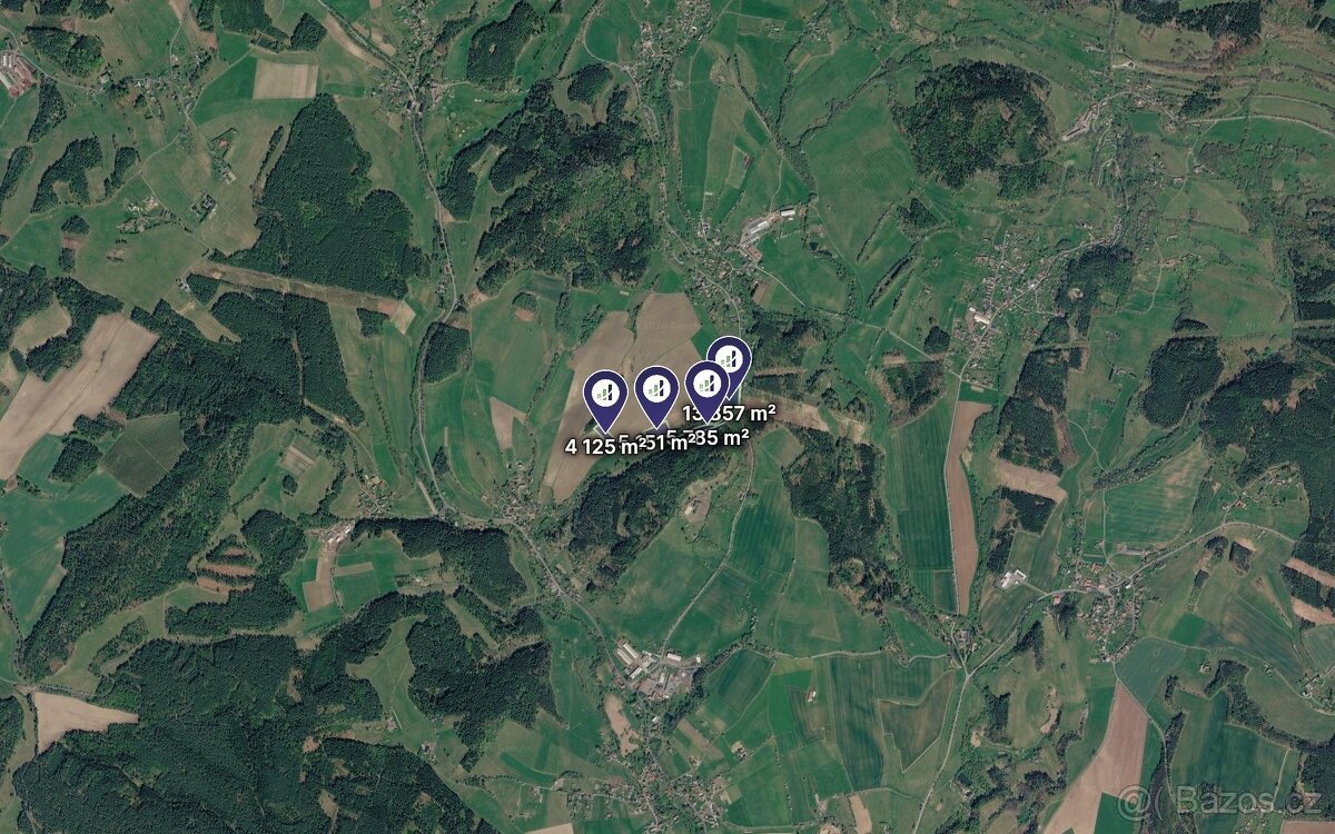 Prodej podílu 1/2 pole 14 459 m², Proseč pod Ještědem