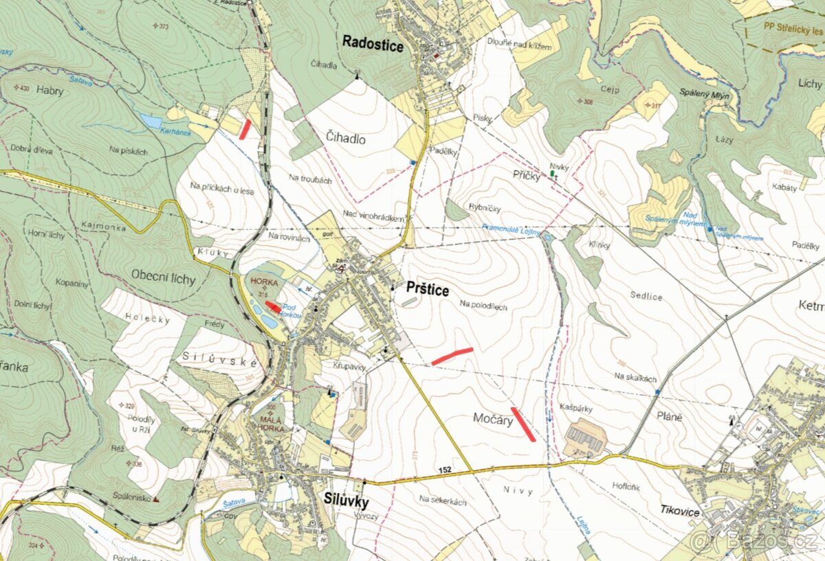Zemědělská půda, prodej, Prštice, Brno-venkov