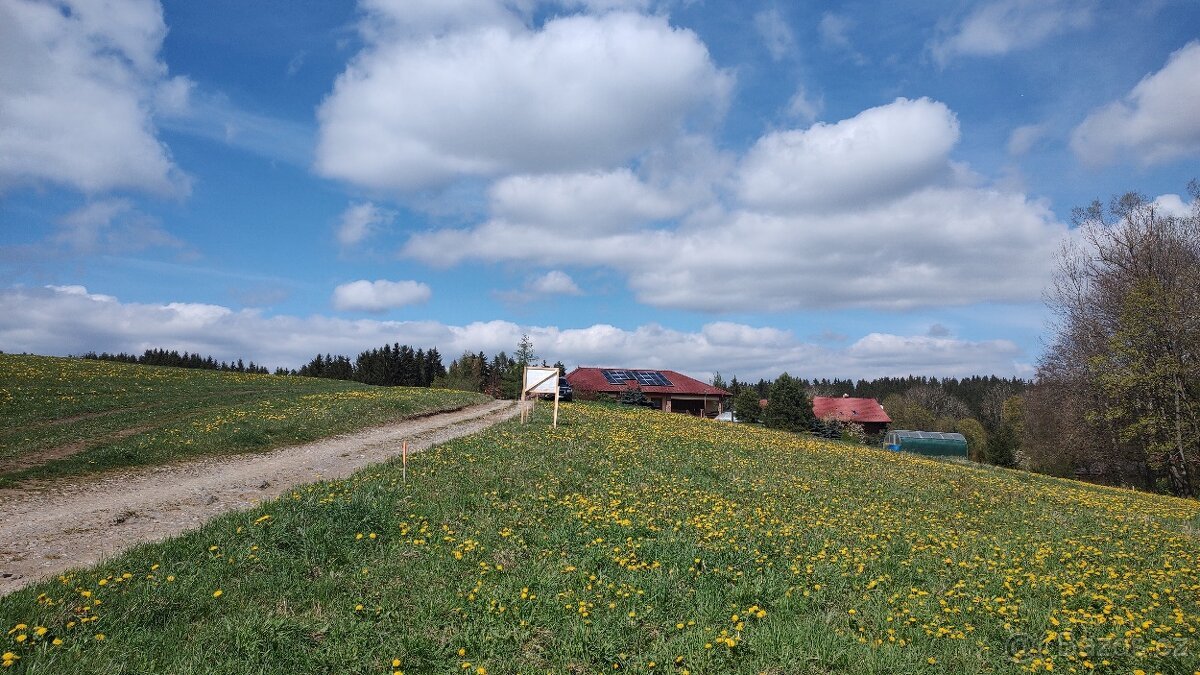 Pozemek přímo u jezera nedaleko Frymburku