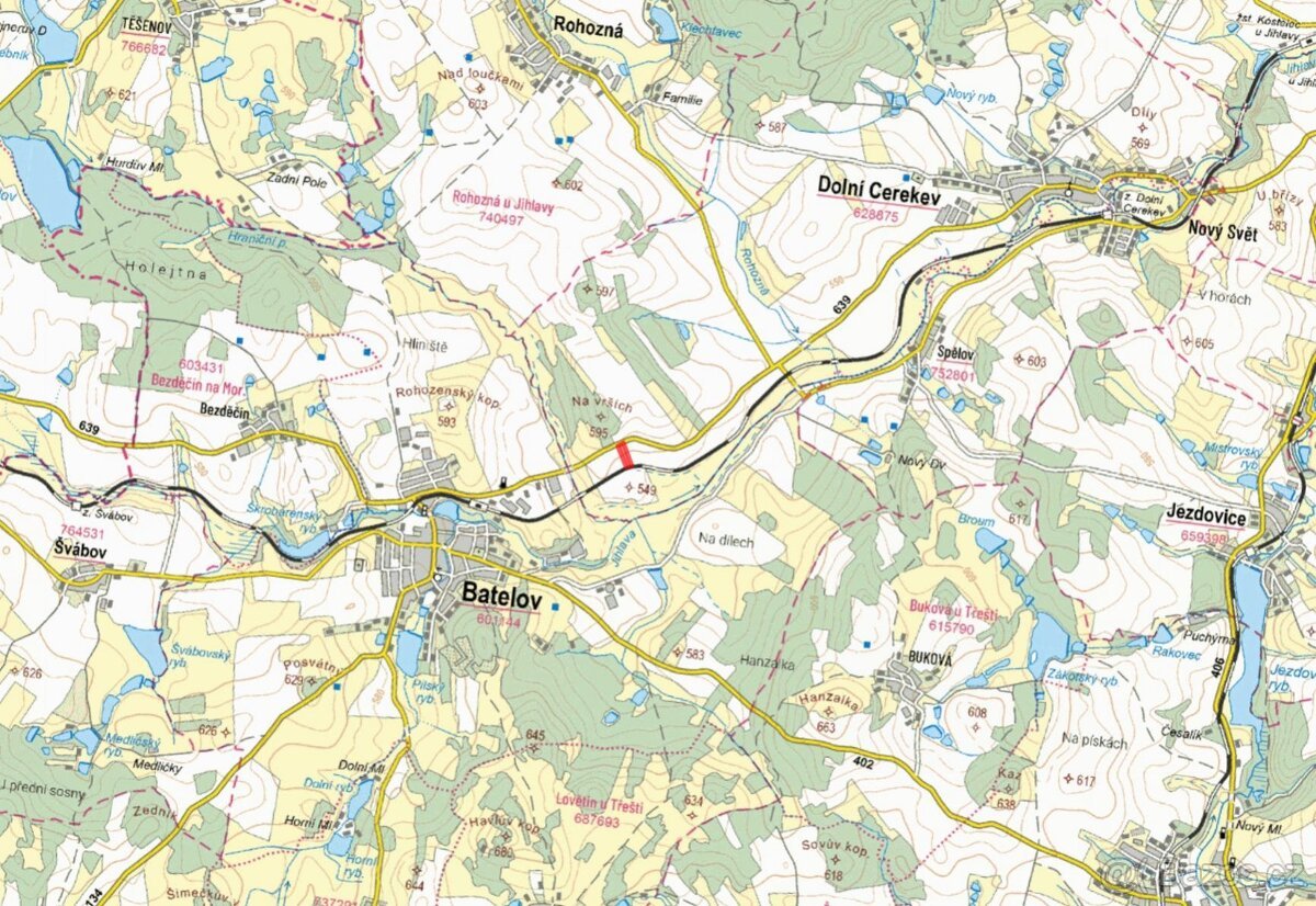 Zemědělská půda, prodej, Dolní Cerekev, Jihlava