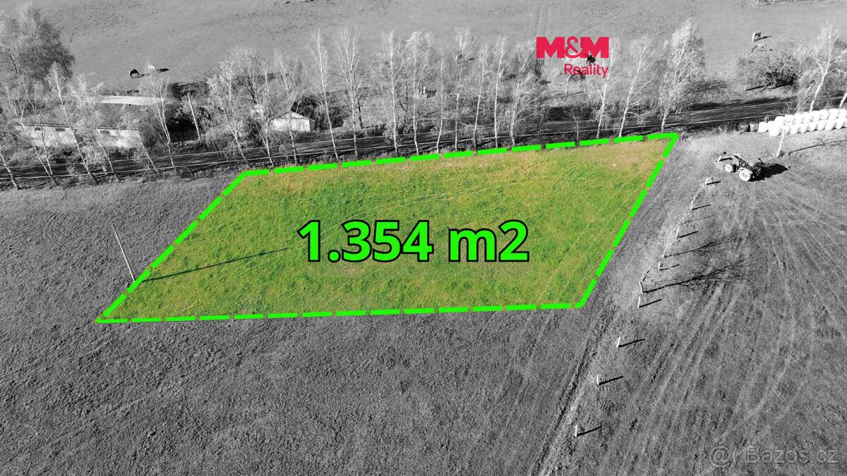 Prodej pozemku k bydlení, 1354 m², Úhlejov