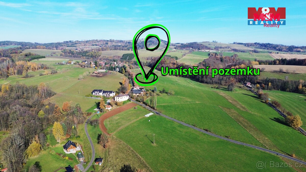 Prodej pozemku k bydlení, 1354 m², Úhlejov