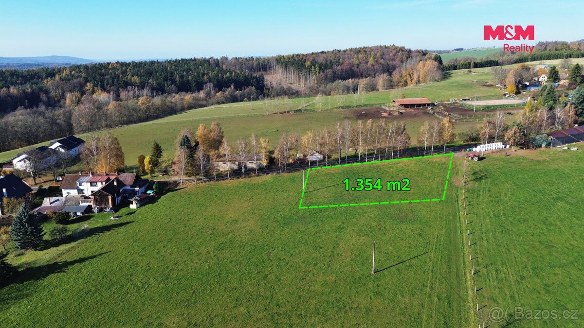 Prodej pozemku k bydlení, 1354 m², Úhlejov