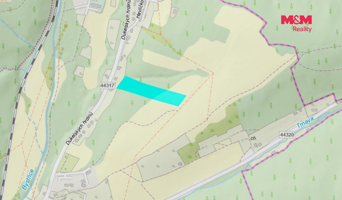 Prodej lesa a louky, 5070 m², Hlubočky