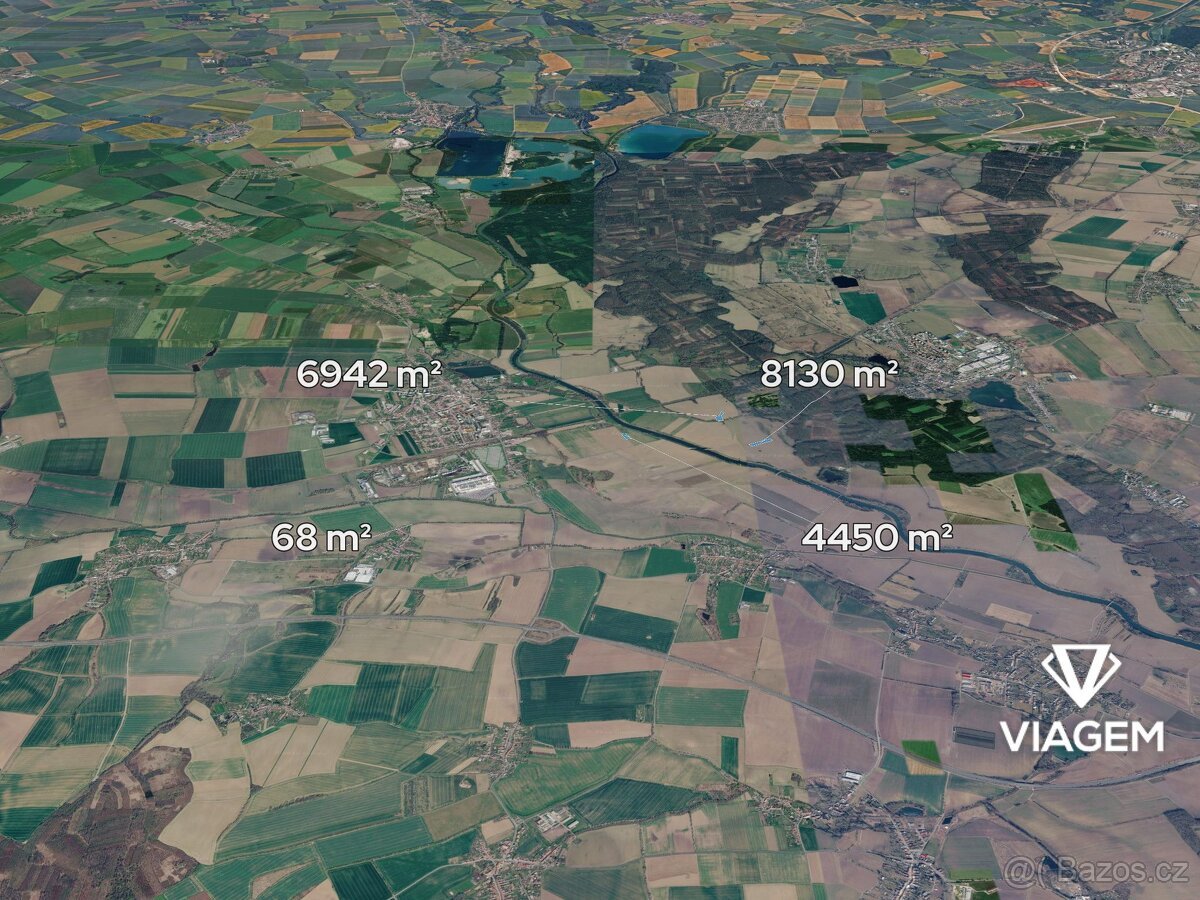 Pole 19 590 m², Podíl 8 % o výměře 977 m²