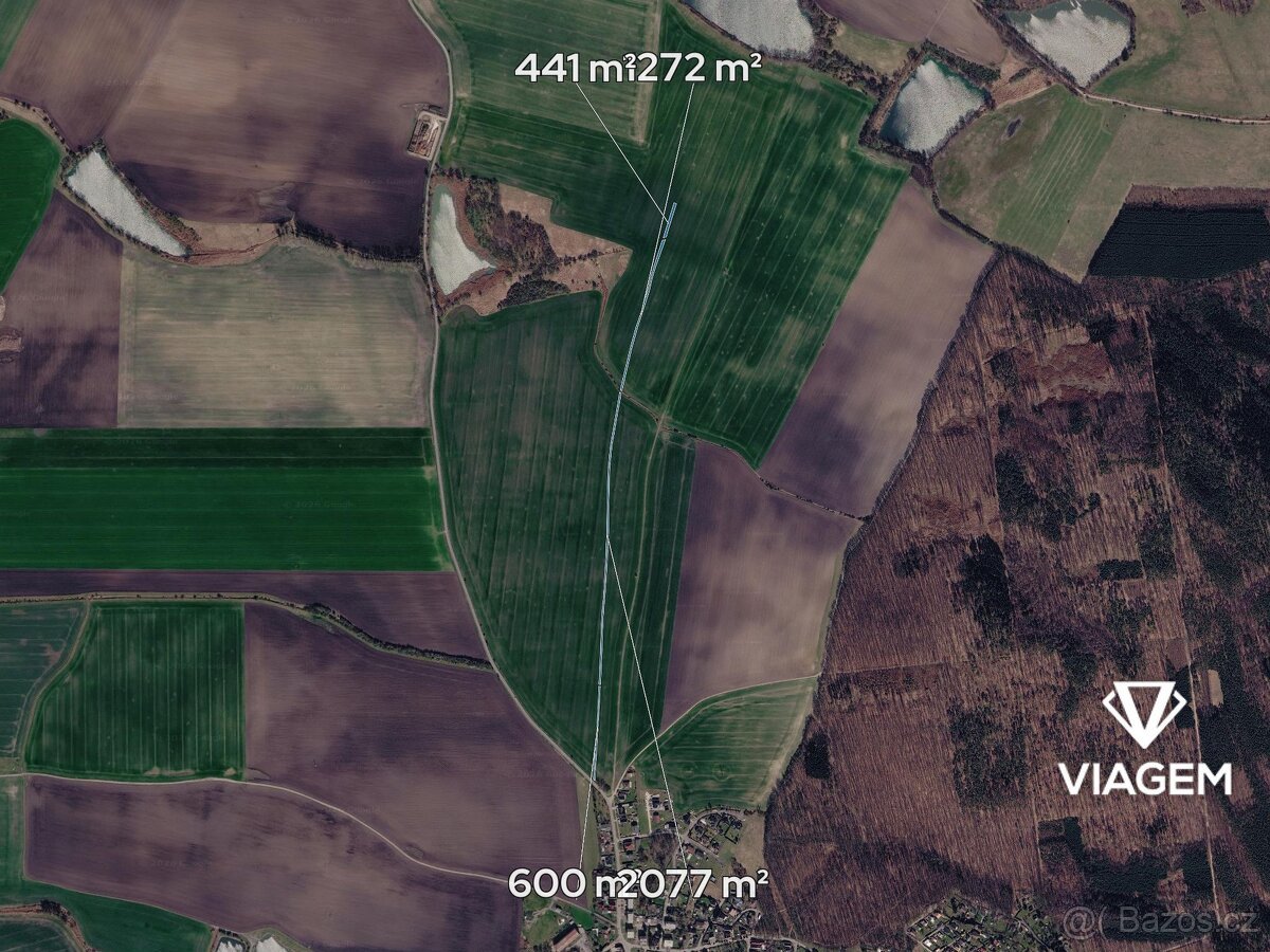 Pole 4 390 m², Podíl 13 % o výměře 549 m²