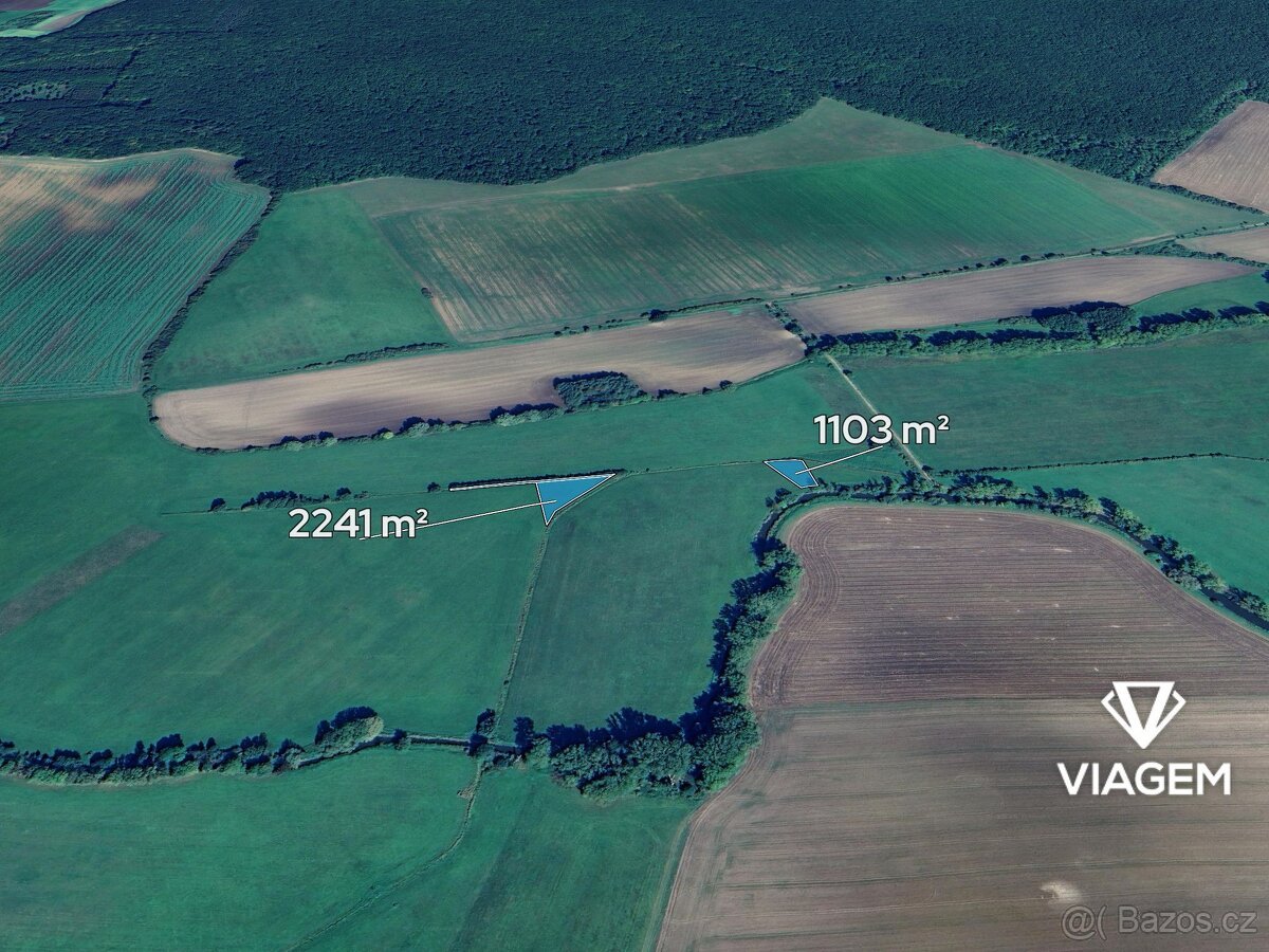 Pole 3 344 m², Podíl 50 % o výměře 1 085 m²