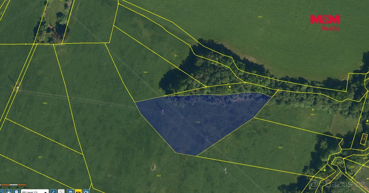 Prodej pole, 6589 m², Rožnov pod Radhoštěm