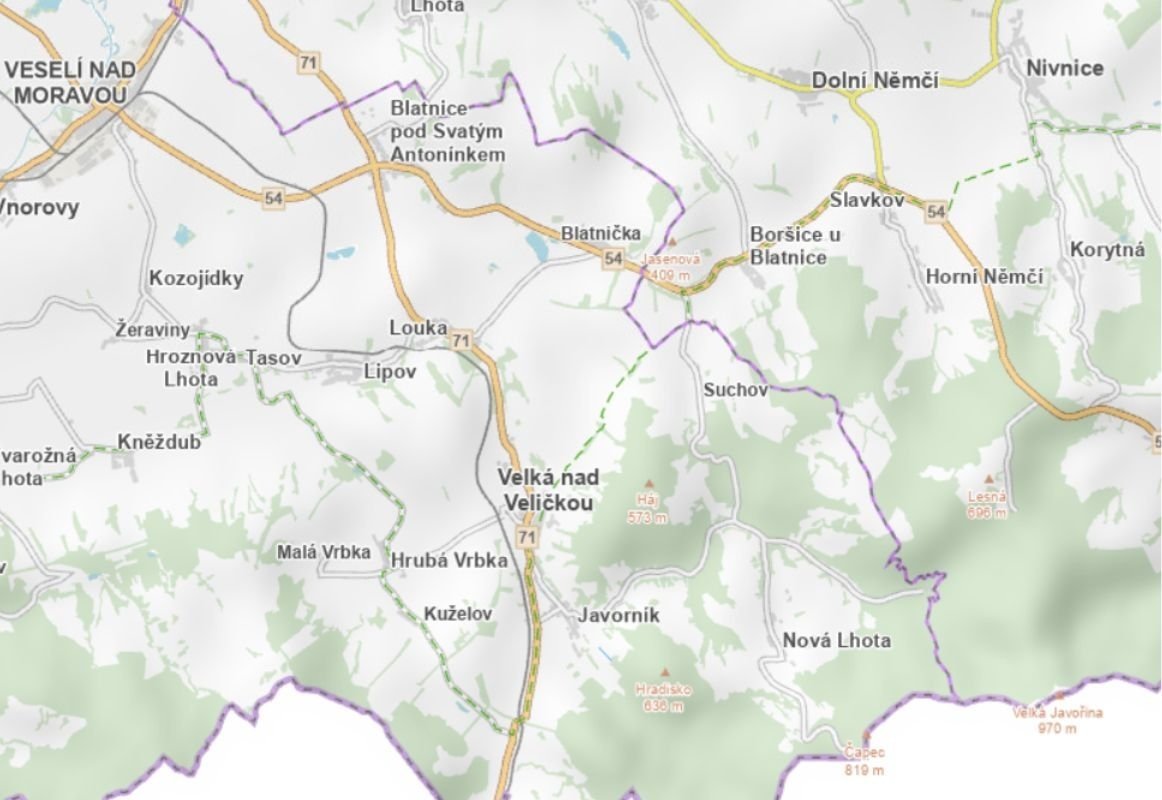 Prodej louky v k.ú. Javorník nad Veličkou