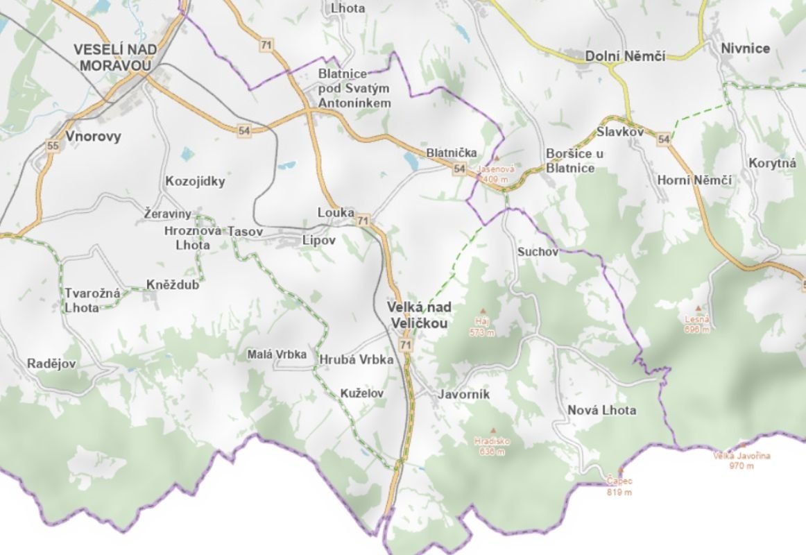 Prodej louky v k.ú. Javorník nad Veličkou