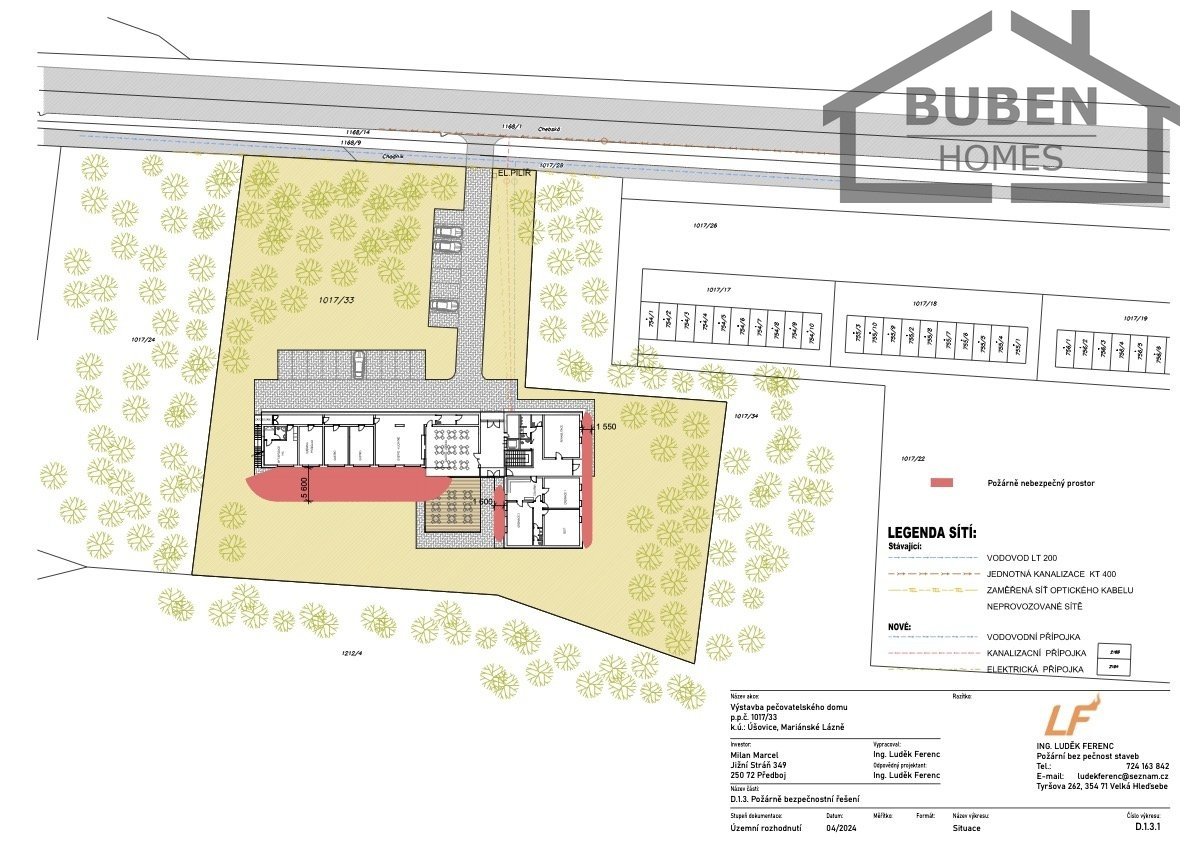 Prodej pozemky pro komerční výstavbu, 5 594 m² - Mariánské L