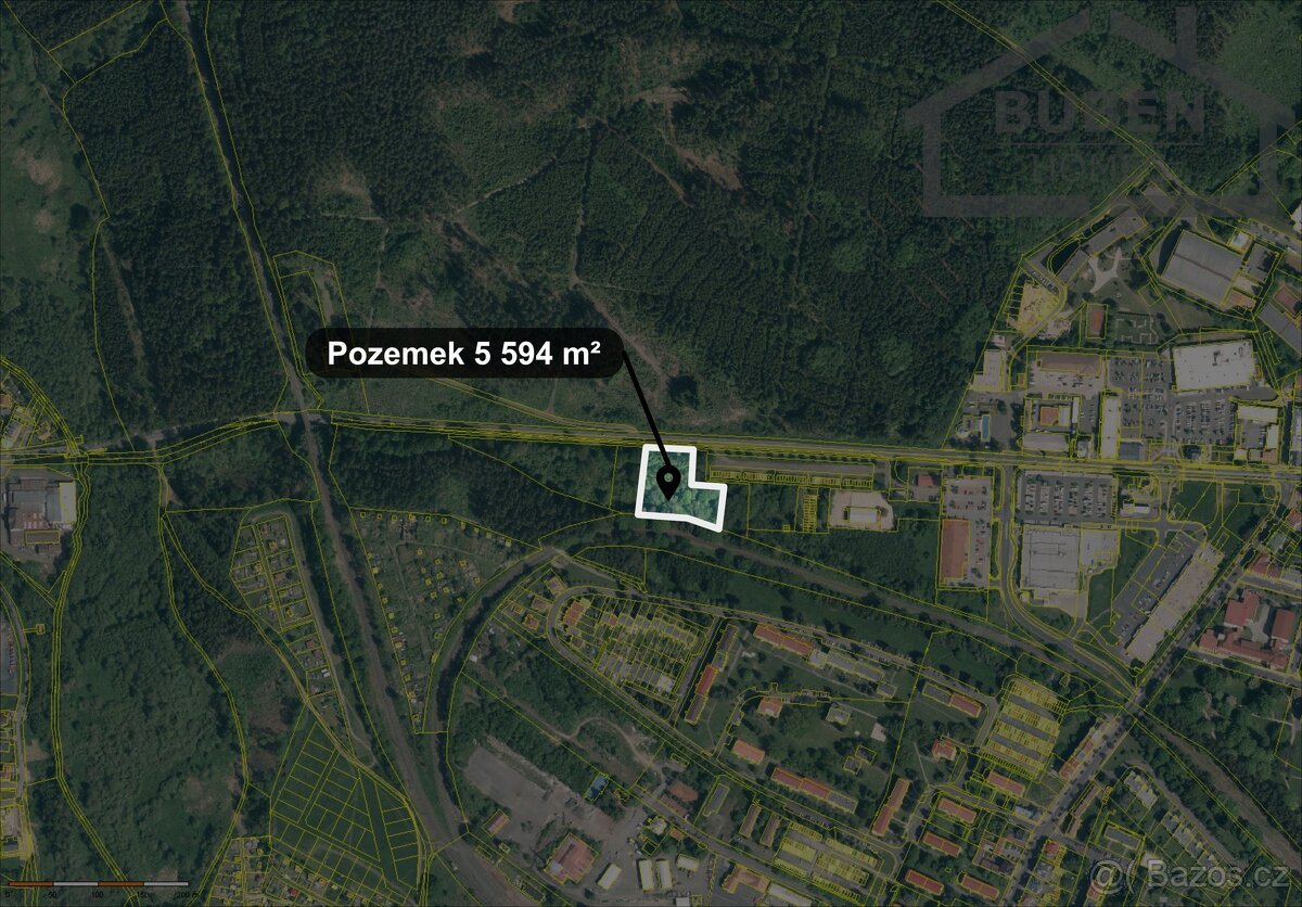 Prodej pozemky pro komerční výstavbu, 5 594 m² - Mariánské L