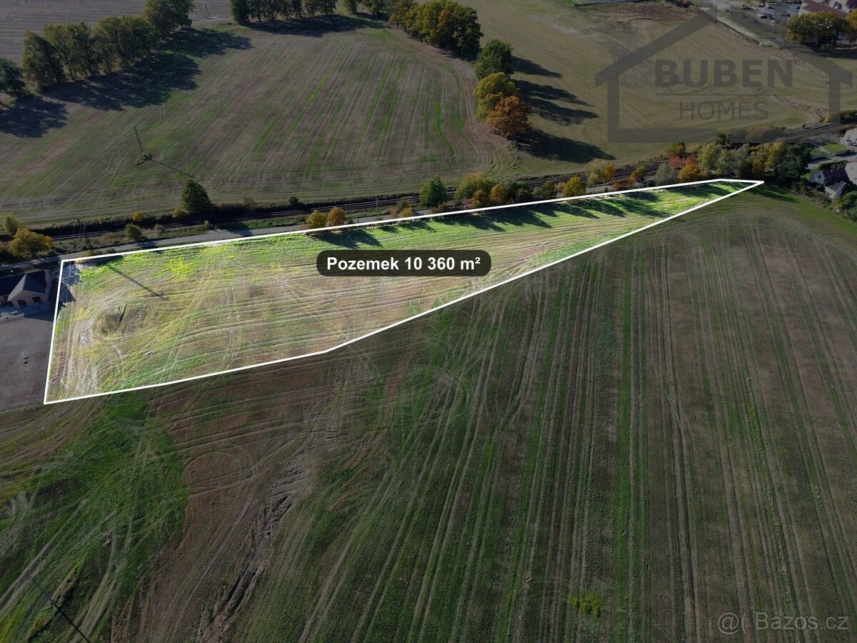 Prodej stavebního pozemku 10 360 m² - Bor, ev.č. LB02025