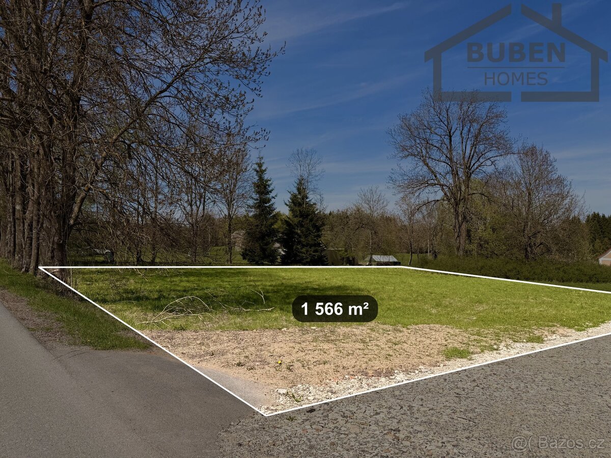 Stavební pozemek 1 566 m², Chodský Újezd - Žďár