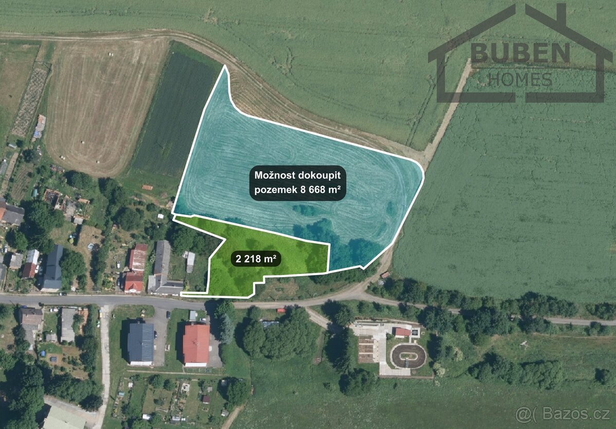 Stavební pozemek 2 218 m² (s možností dokoupit 8 668 m²) - L