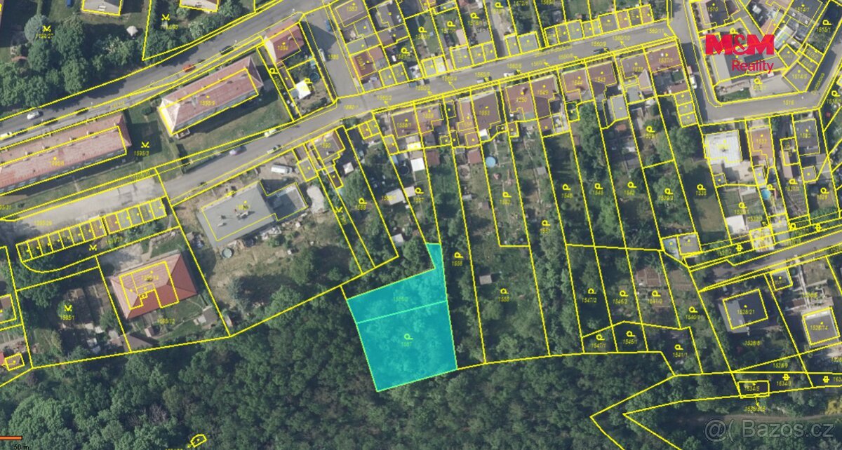Prodej pozemku k bydlení, 1101 m², Bílina