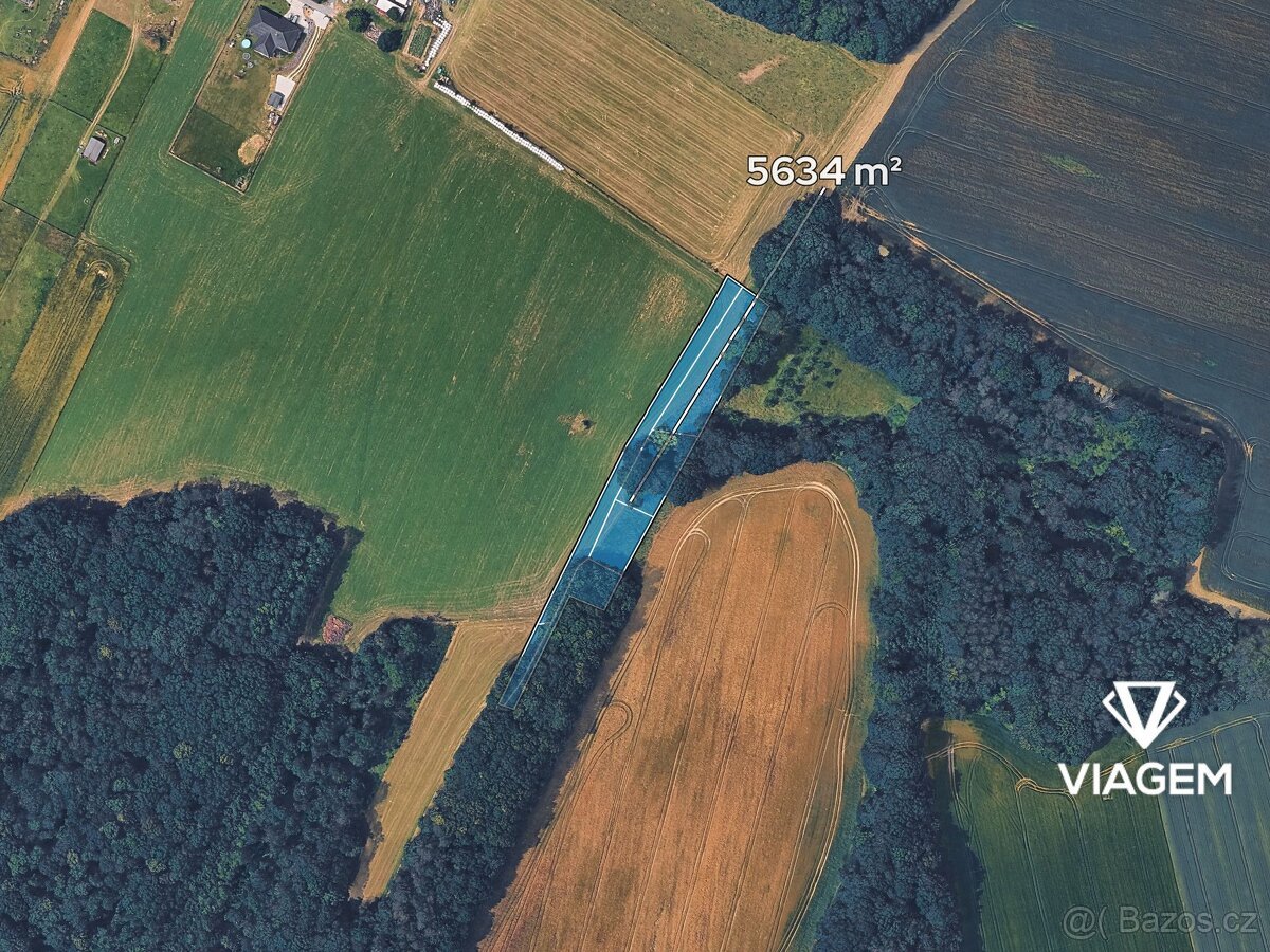 Pole 5 634 m², Podíl 13 % o výměře 704 m²