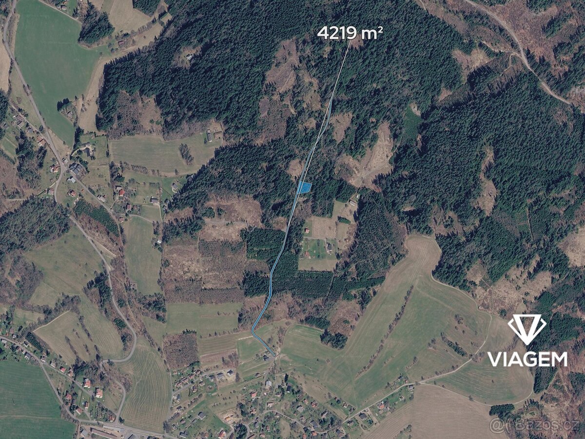 Les 4 219 m², Podíl 34 % o výměře 881 m²