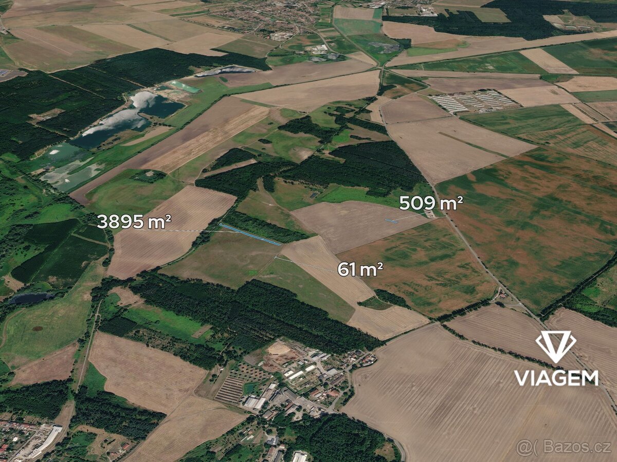 Pole 4 465 m², Podíl 25 % o výměře 1 289 m²