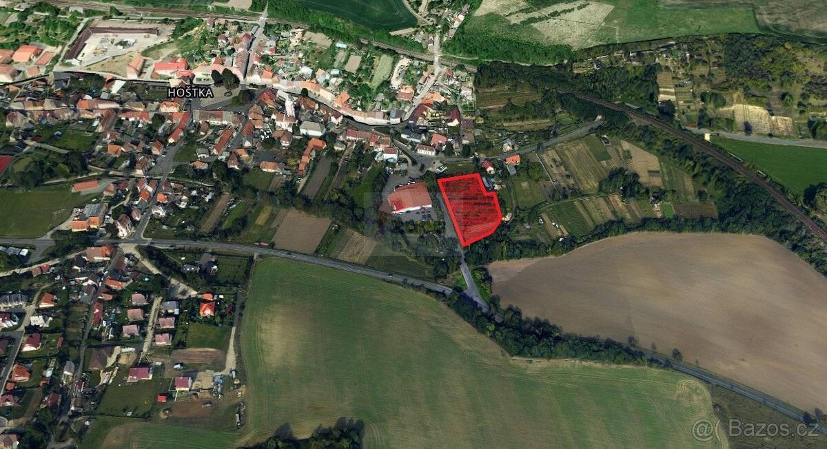 prodej stavebního pozemku 4.959 m2 Hošťka ul. Velešická