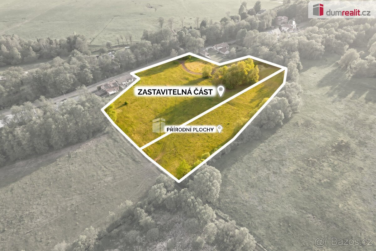 prodej stavebního pozemku, Bystřice u Hroznětína