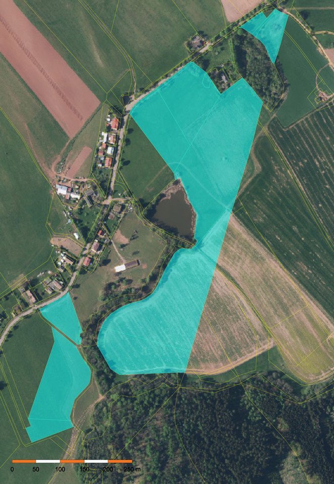 Soubor zemědělských pozemků 33ha u Broumova