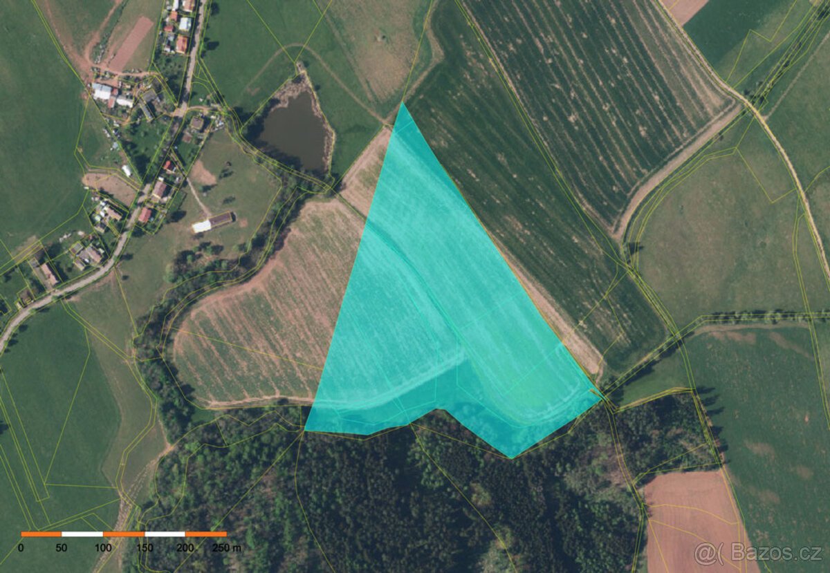 Soubor zemědělských pozemků 33ha u Broumova